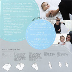 All4Ella Muslin Wraps + Pegs - Nautical Blue