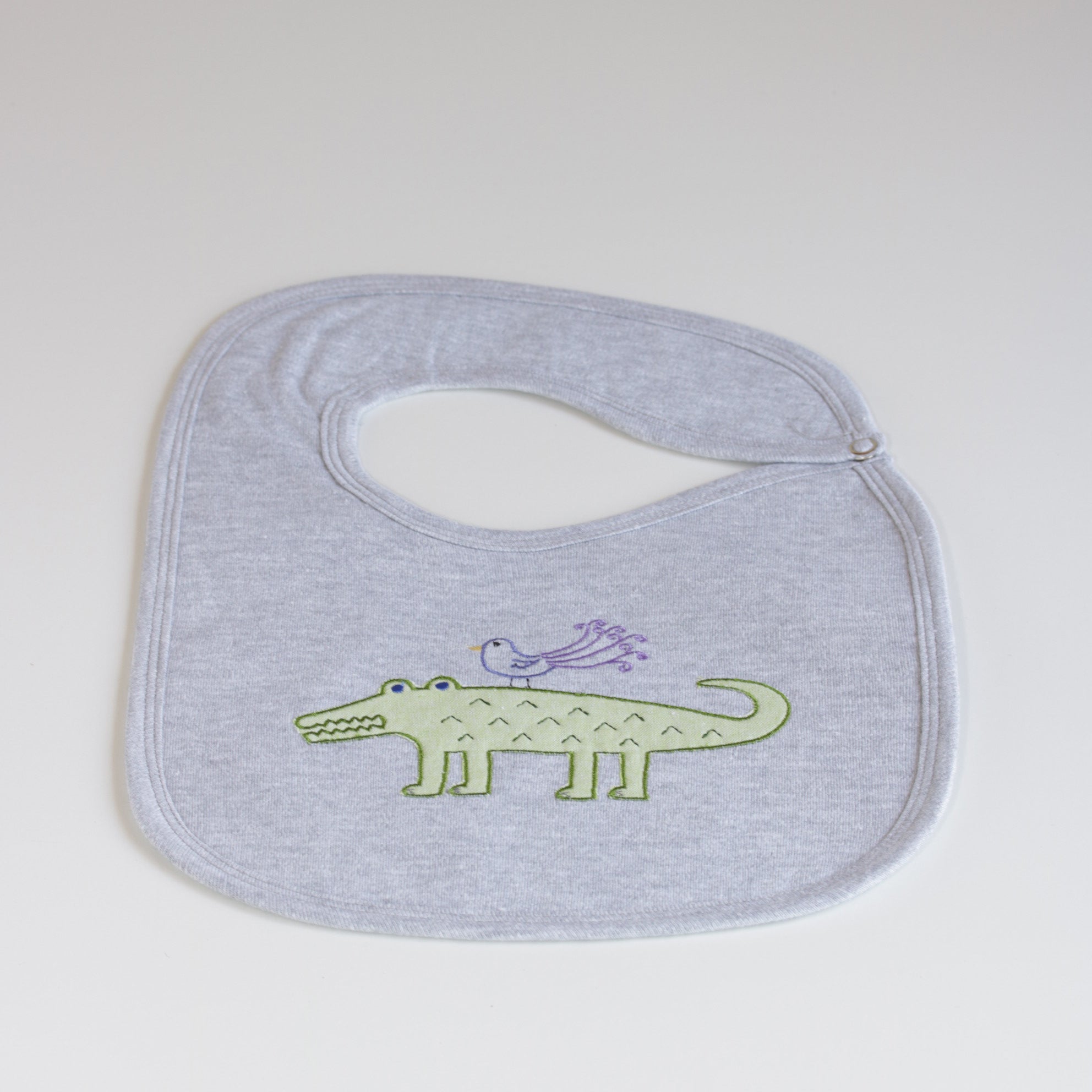 Nocturnal Affair Grey Bib - Fantasy Croc