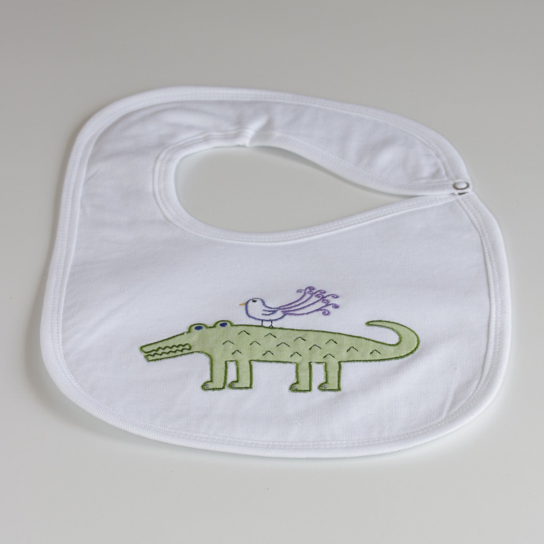 Nocturnal Affair White Bib - Fantasy Croc