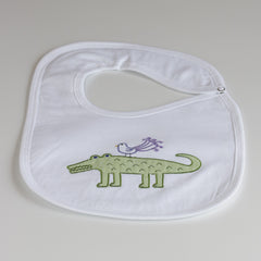 Nocturnal Affair White Bib - Fantasy Croc