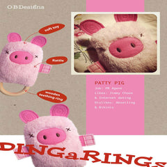 Patty Pig Teething DINGaRING