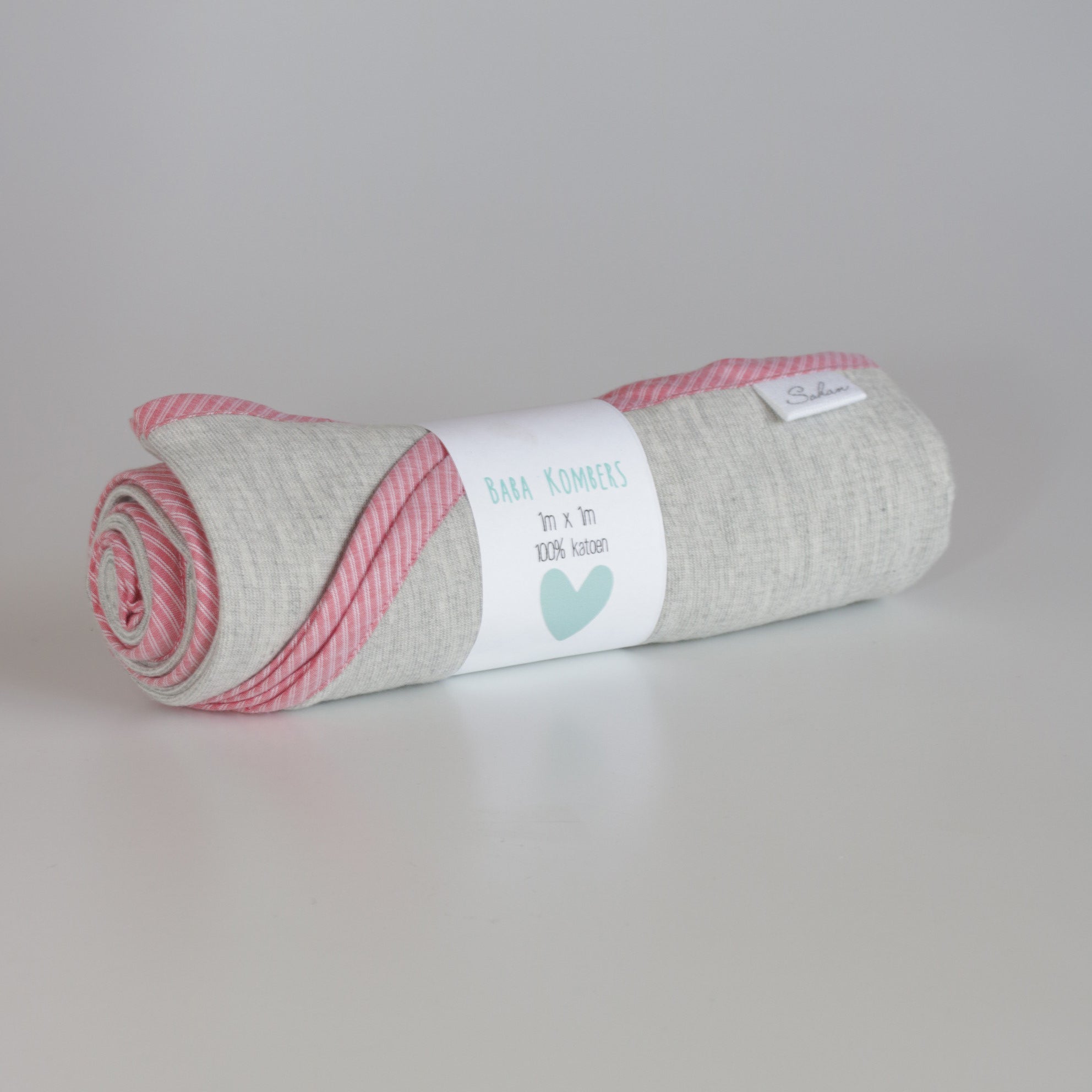 Sohan Baby Blanket - Grey & Pink