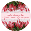 Protea - 300x300 Round Decorative Board