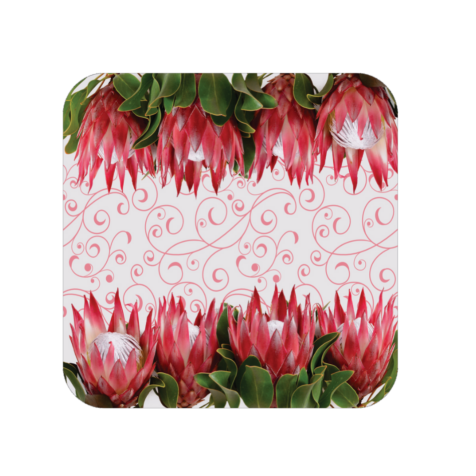 Protea Square Coaster (010)