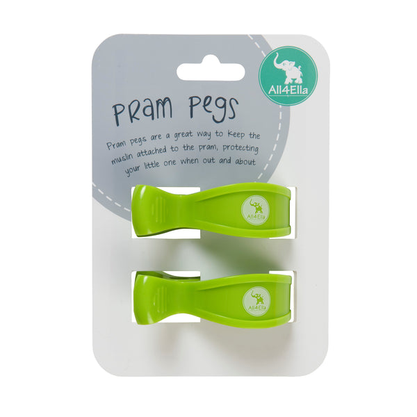 All4Ella Pram Pegs - Green