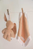 Lily 'n Jack Snuggle Bunny and Blanket Set Caramel and White